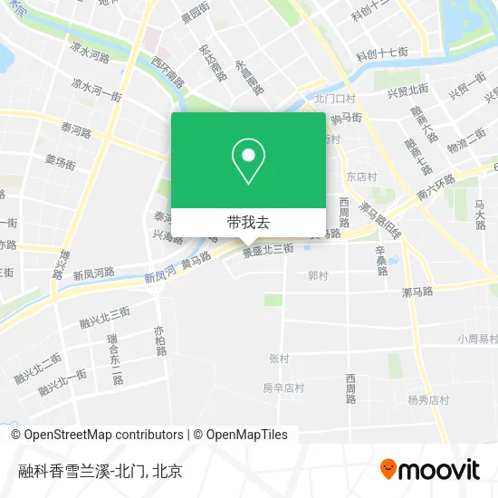 融科香雪兰溪-北门地图