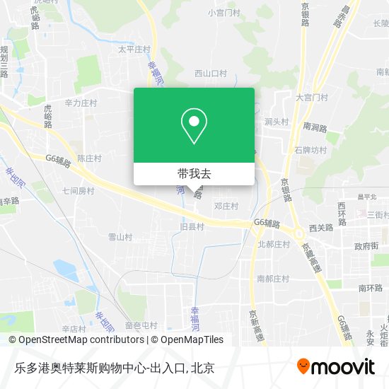 乐多港奥特莱斯购物中心-出入口地图