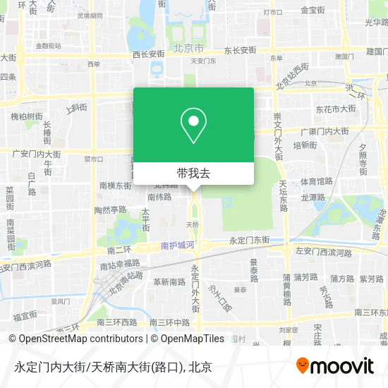 永定门内大街/天桥南大街(路口)地图
