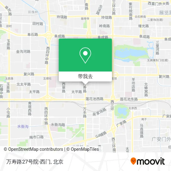 万寿路27号院-西门地图