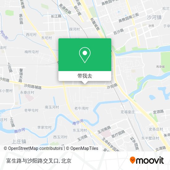 富生路与沙阳路交叉口地图