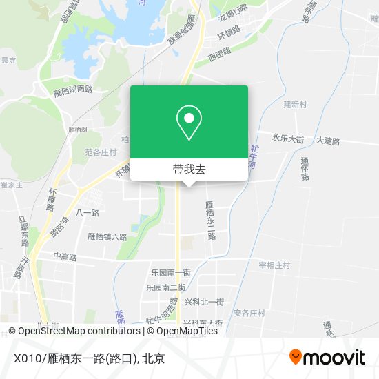 X010/雁栖东一路(路口)地图