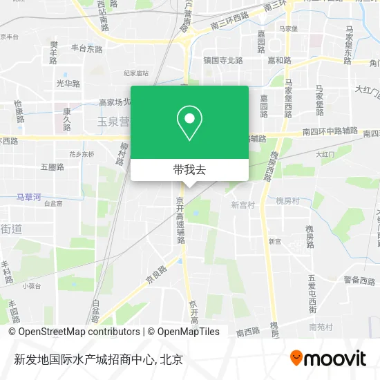 新发地国际水产城招商中心地图