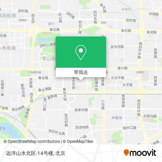 远洋山水北区-14号楼地图
