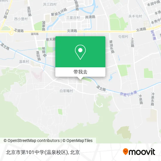 北京市第101中学(温泉校区)地图