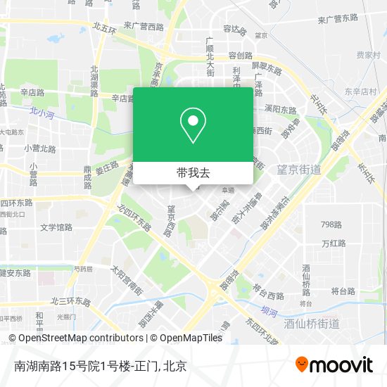 南湖南路15号院1号楼-正门地图