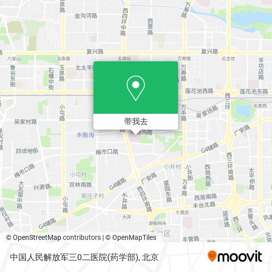 中国人民解放军三0二医院(药学部)地图
