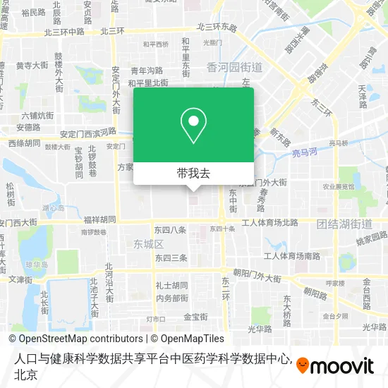 人口与健康科学数据共享平台中医药学科学数据中心地图