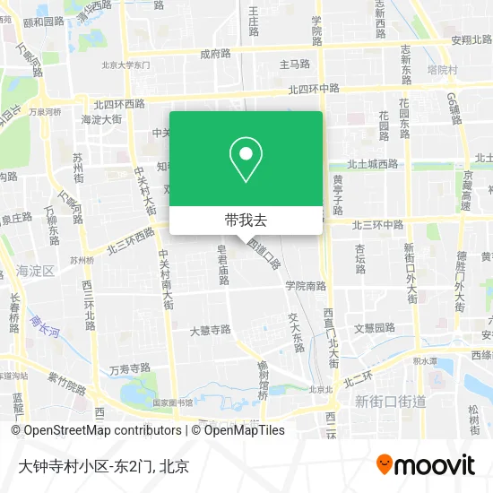 大钟寺村小区-东2门地图