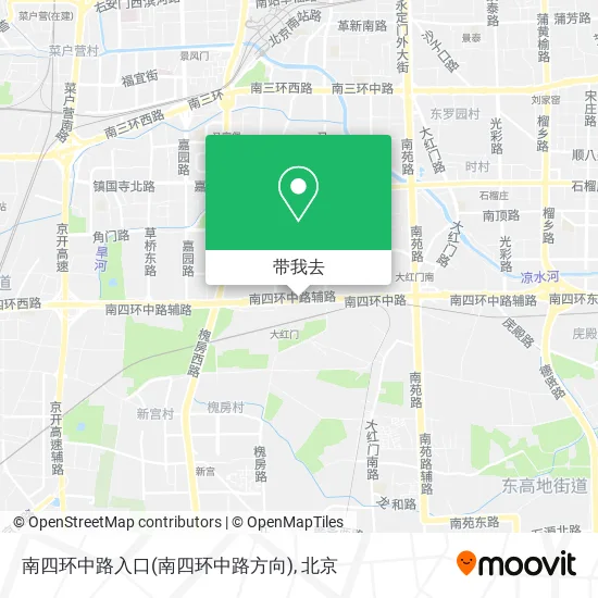 南四环中路入口(南四环中路方向)地图