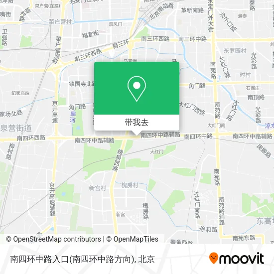 南四环中路入口(南四环中路方向)地图