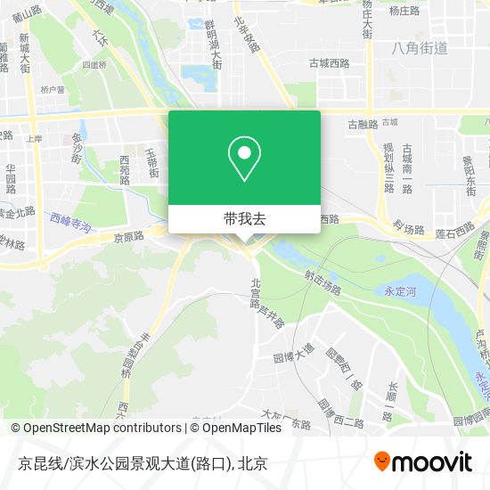 京昆线/滨水公园景观大道(路口)地图