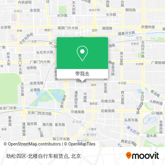 劲松四区-北楼自行车租赁点地图