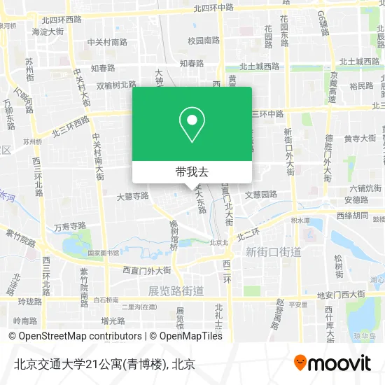 北京交通大学21公寓(青博楼)地图