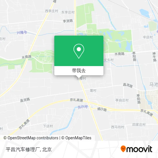 平昌汽车修理厂地图