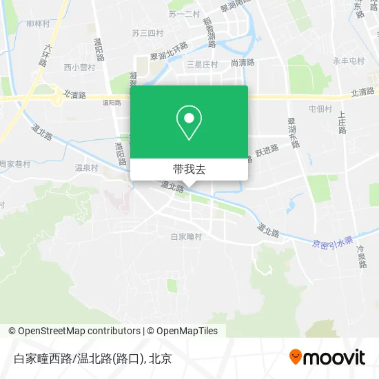 白家疃西路/温北路(路口)地图