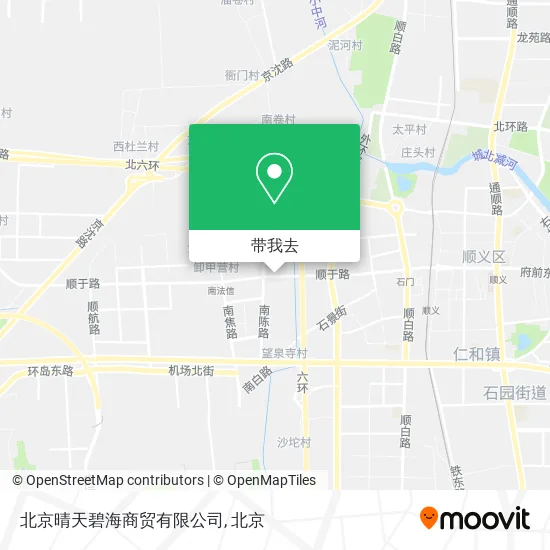 北京晴天碧海商贸有限公司地图