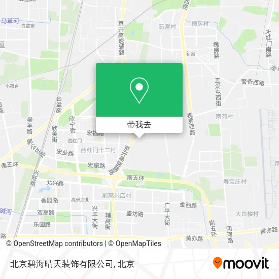 北京碧海晴天装饰有限公司地图