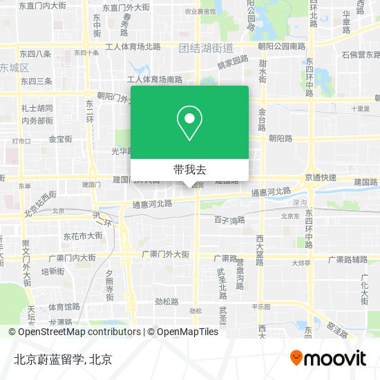 北京蔚蓝留学地图