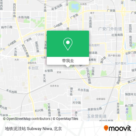 地铁泥洼站 Subway Niwa地图