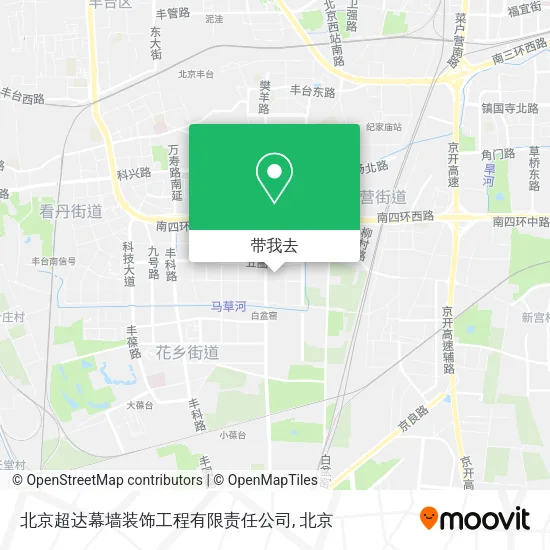 北京超达幕墙装饰工程有限责任公司地图