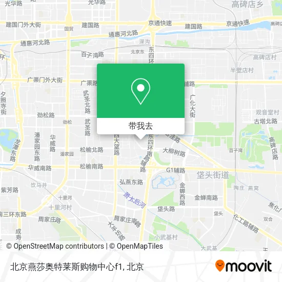 北京燕莎奥特莱斯购物中心f1地图