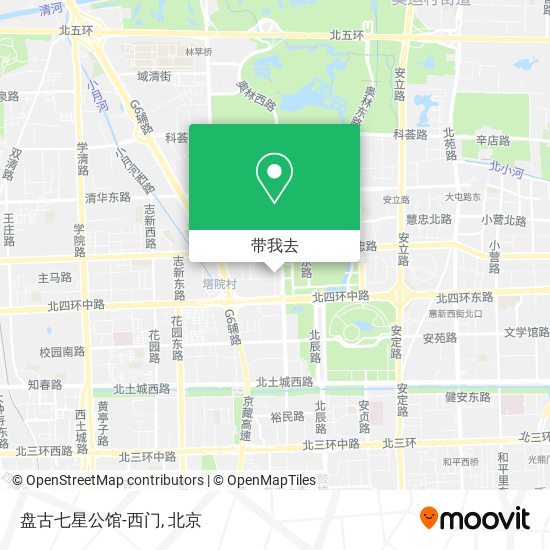 盘古七星公馆-西门地图