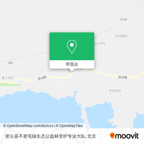 密云县不老屯镇生态公益林管护专业大队地图