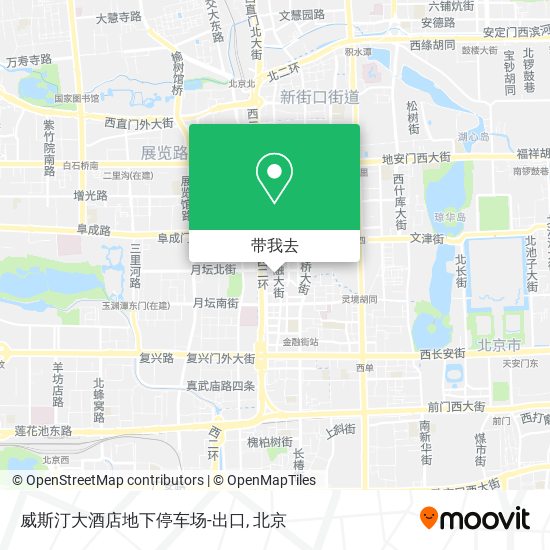 威斯汀大酒店地下停车场-出口地图