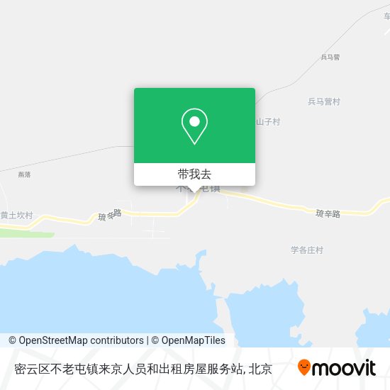 密云区不老屯镇来京人员和出租房屋服务站地图