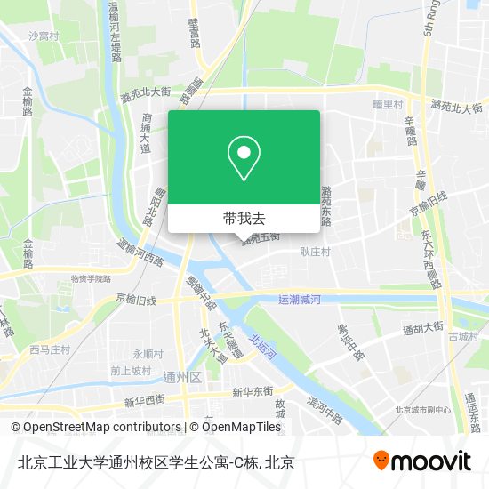 北京工业大学通州校区学生公寓-C栋地图
