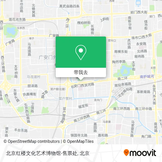 北京红楼文化艺术博物馆-售票处地图