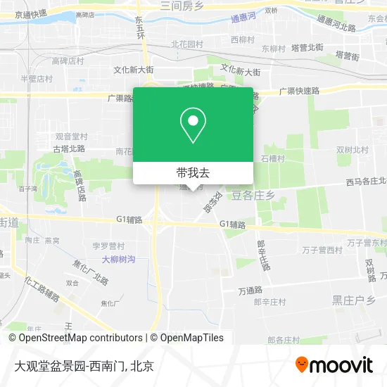 大观堂盆景园-西南门地图