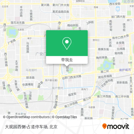 大观园西侧-占道停车场地图