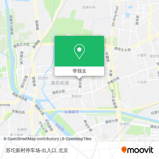 苏坨新村停车场-出入口地图