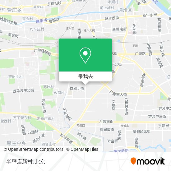 半壁店新村地图
