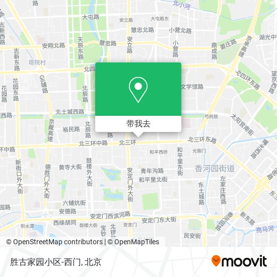 胜古家园小区-西门地图