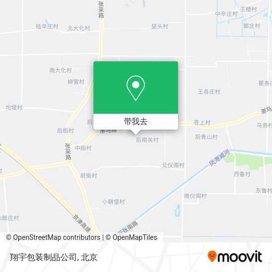 翔宇包装制品公司地图