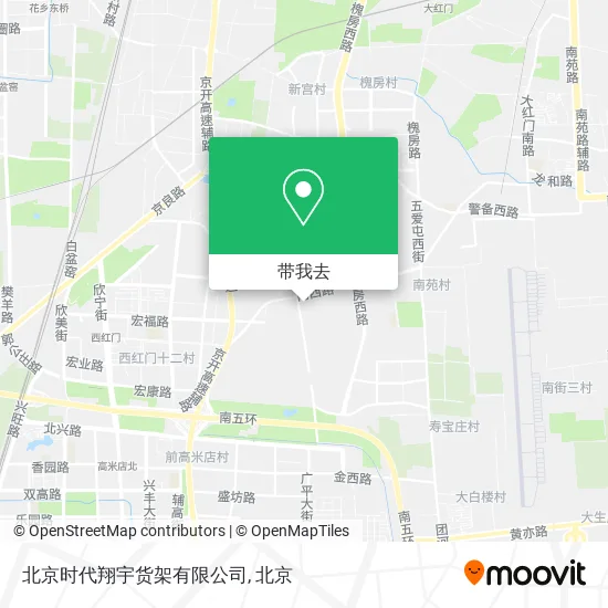 北京时代翔宇货架有限公司地图