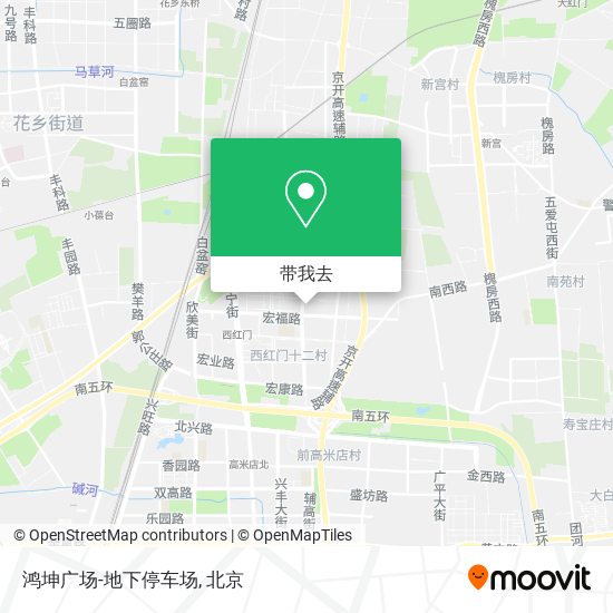 鸿坤广场-地下停车场地图