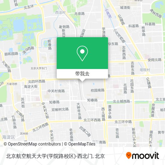 北京航空航天大学(学院路校区)-西北门地图