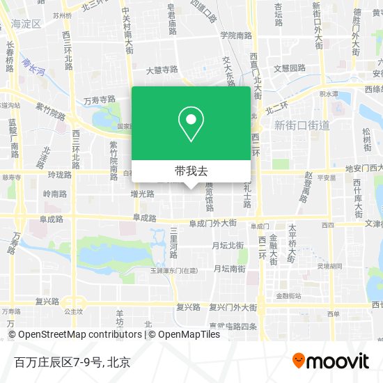 百万庄辰区7-9号地图