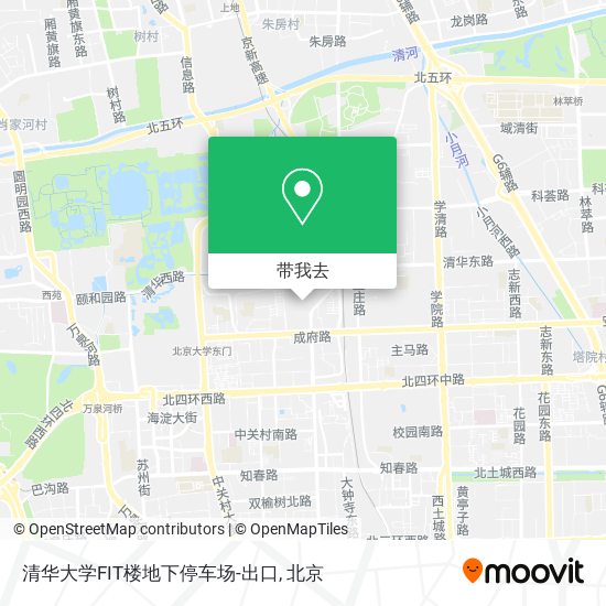 清华大学FIT楼地下停车场-出口地图