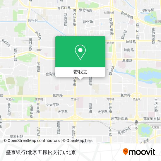 盛京银行(北京五棵松支行)地图