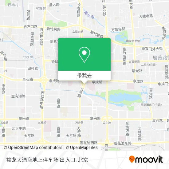 裕龙大酒店地上停车场-出入口地图