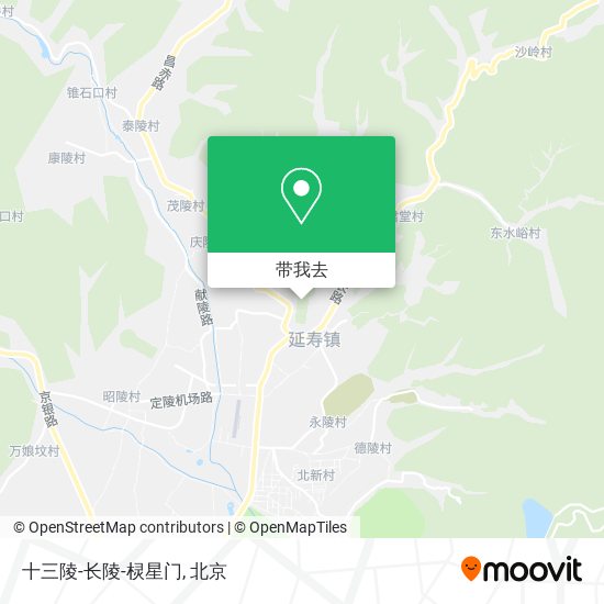 十三陵-长陵-棂星门地图
