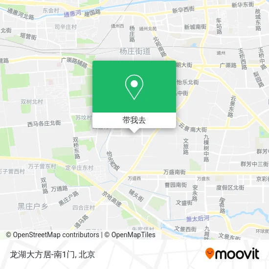 龙湖大方居-南1门地图