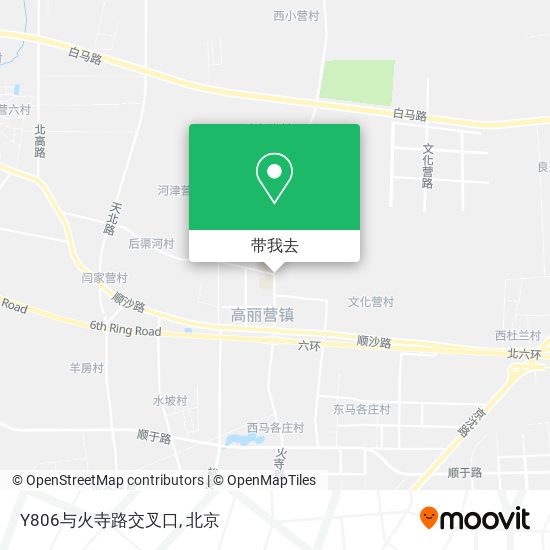 Y806与火寺路交叉口地图