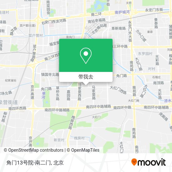 角门13号院-南二门地图