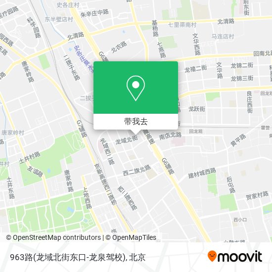 963路(龙域北街东口-龙泉驾校)地图